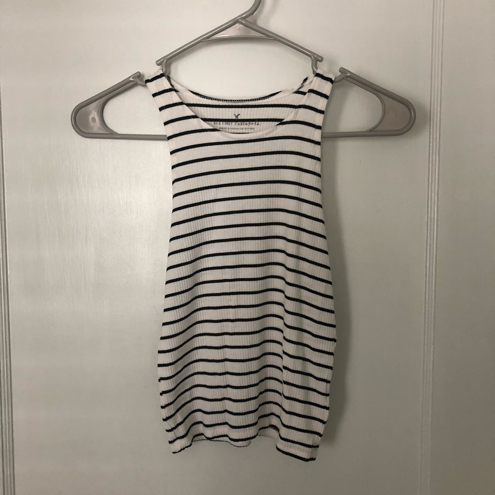 Striped Tank Crop Top